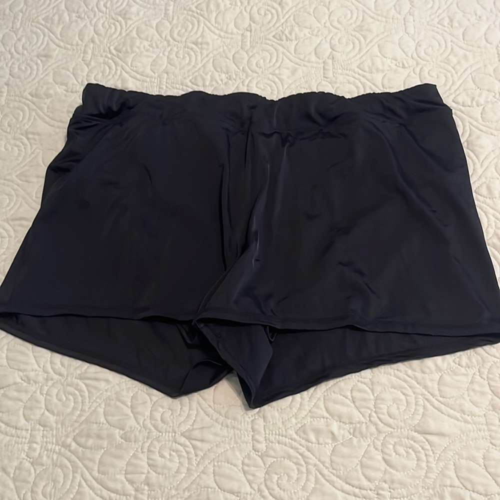 Woman’s plus size Black Swim short bottoms size 20